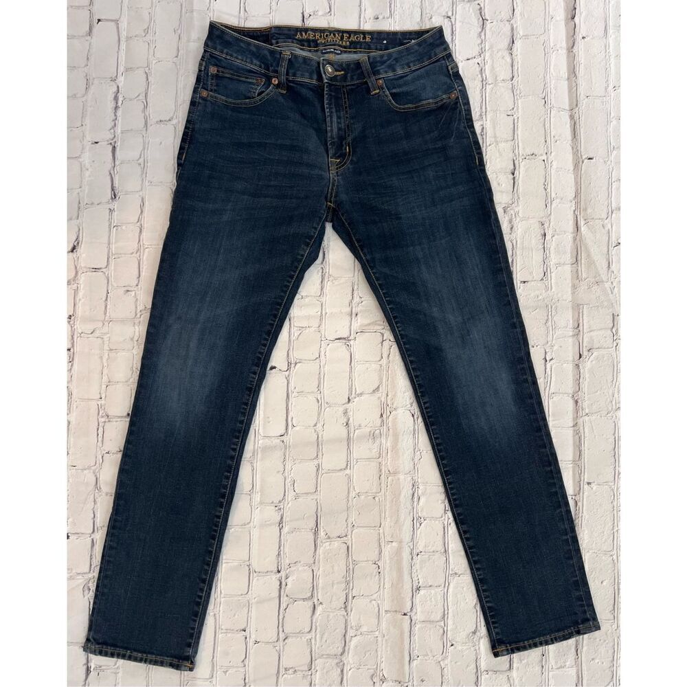 American Eagle Men's 32x32 Extreme Flex Slim Leg Jeans Dark Wash Stretch Denim